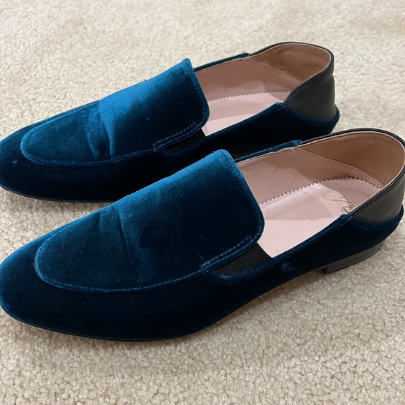 J.CREW Teal Convertible Smoking Slipper. Size 7 - Picture 3 of 9